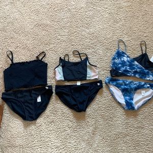 Abercrombie Kids Bathing Suits 15/16 - Navy Blue